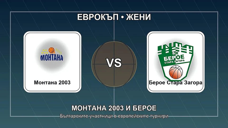 Монтана 2003 влиза директно в Еврокъп, Берое ще минава през квалификации