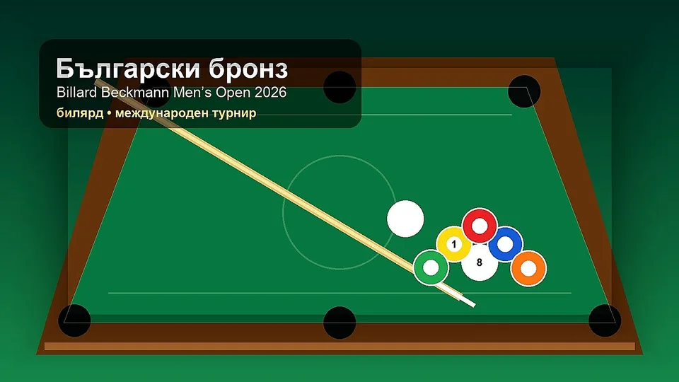 Исторически бронз за Георги Георгиев на Billard Beckmann Men’s Open 2026