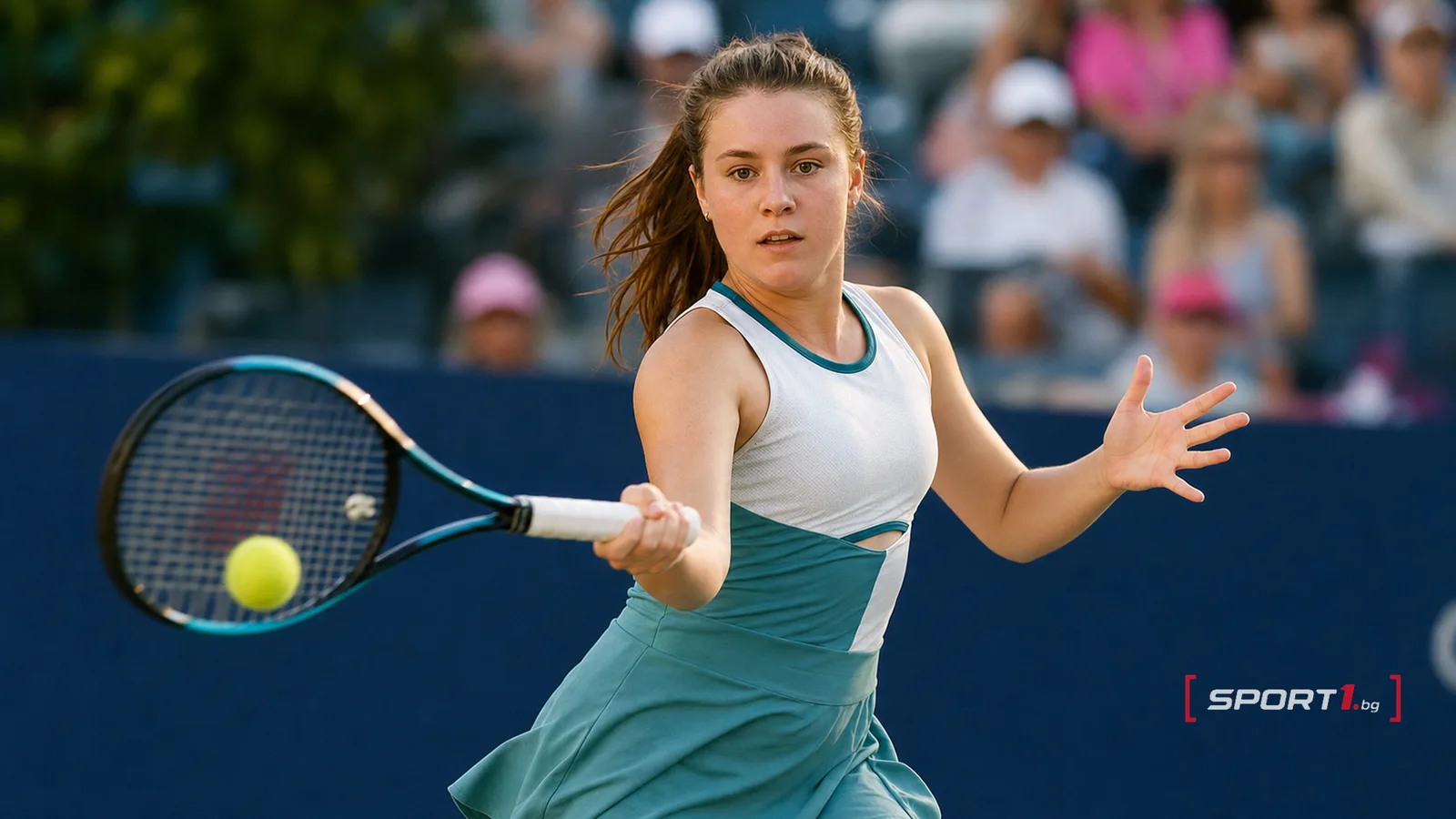 Редакционен AI колаж на Линда Носкова за турнира WTA 500 в Монтерей