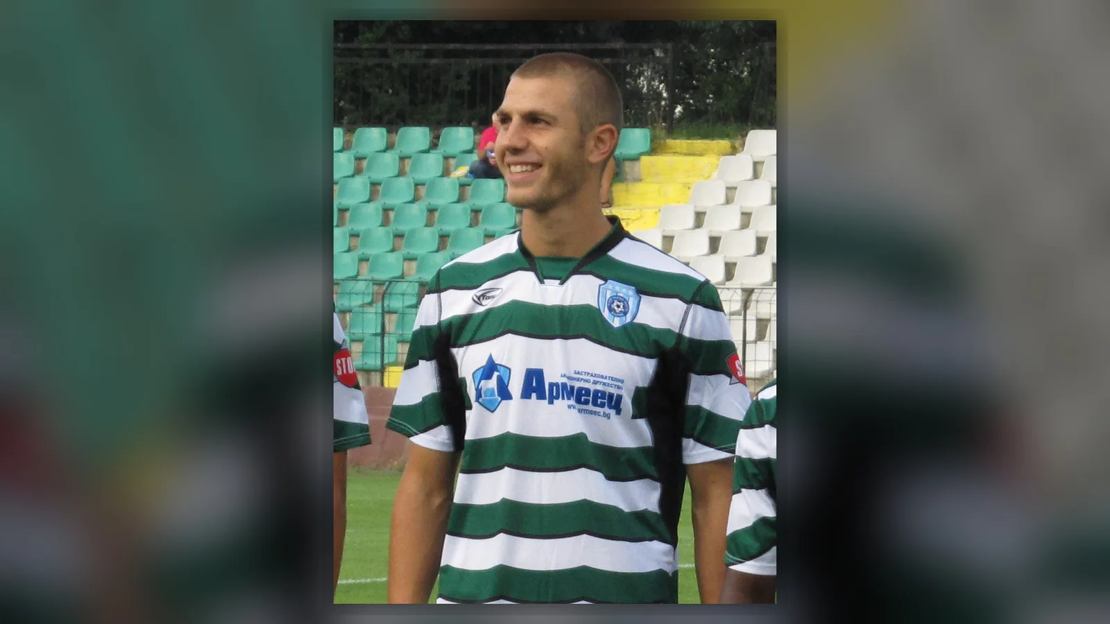 Атанас Илиев с екипа на Черно море в архивна снимка