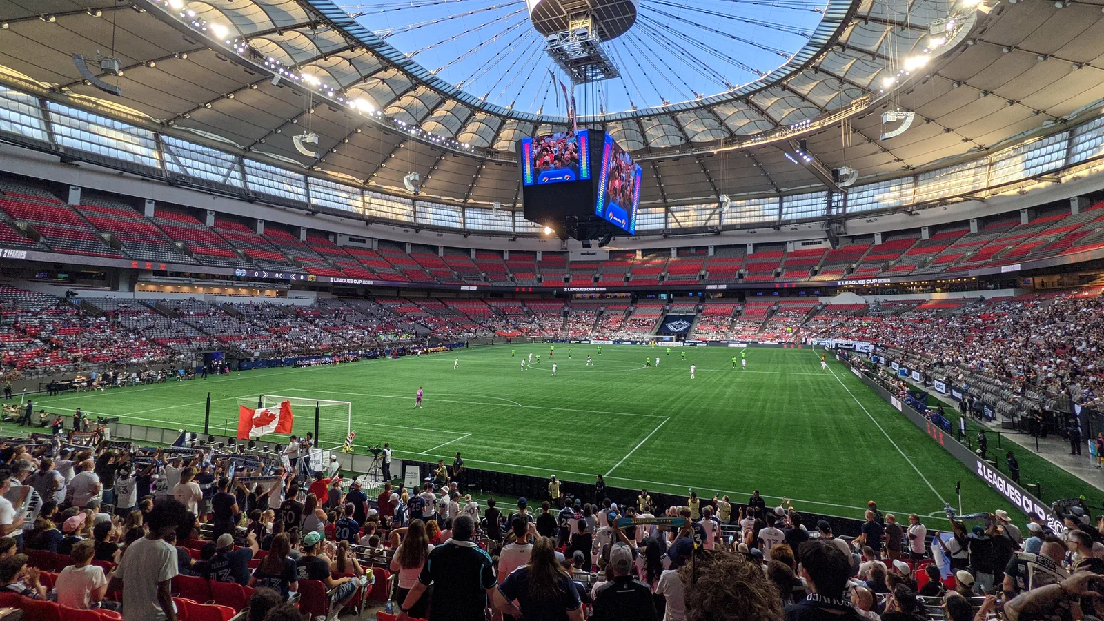 Мачът Ванкувър Уайткепс – ФК Хуарес от Leagues Cup 2026 на стадион BC Place