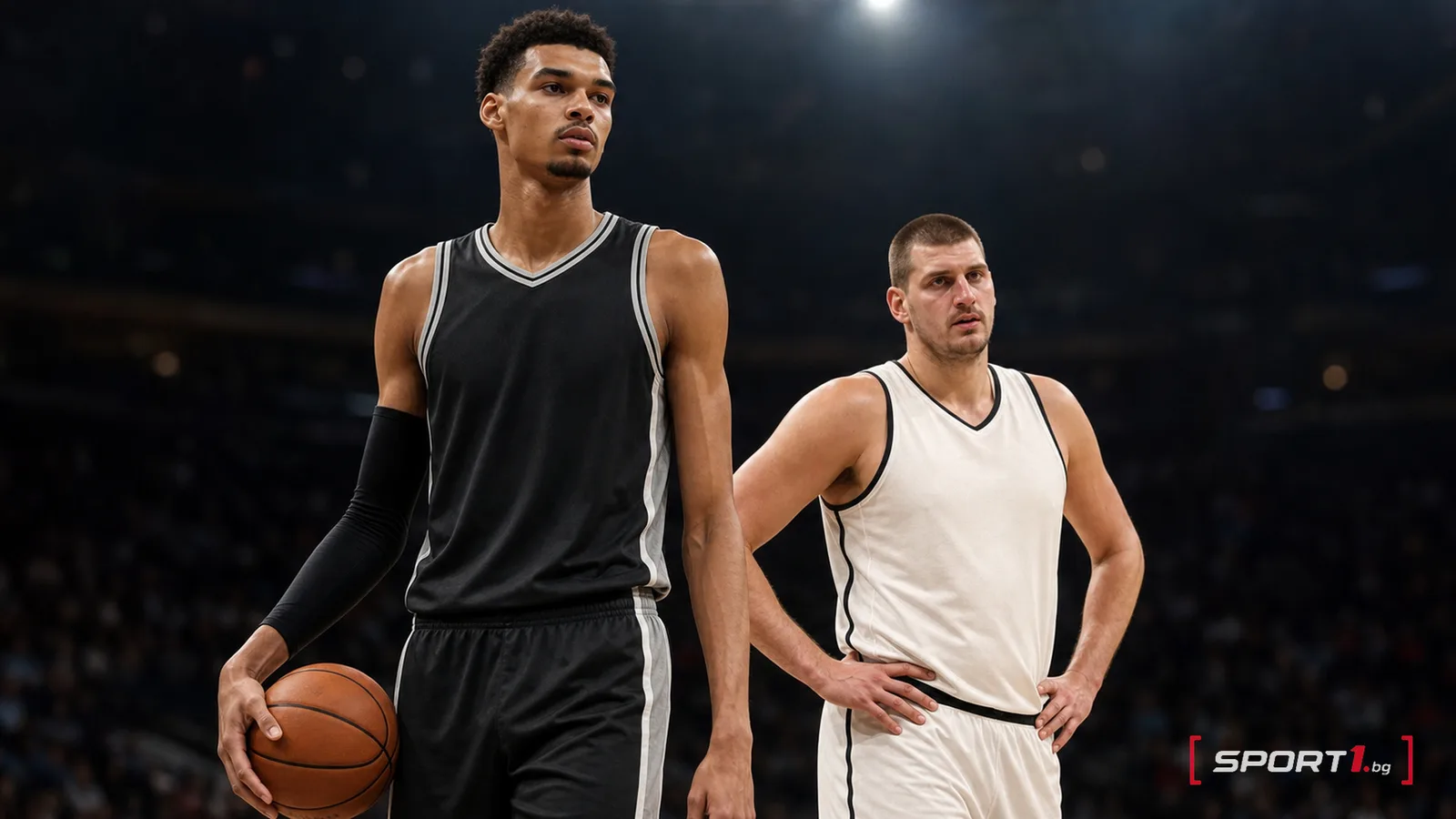 Виктор Уембаняма пред Никола Йокич в ранната NBA Fantasy класация за сезон 2026/27 — редакционна AI илюстрация