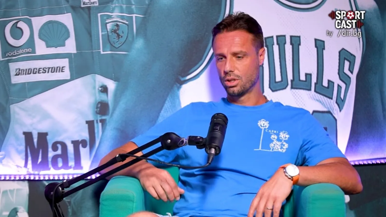 Теодор Салпаров по време на разговора за бенефиса му в SportCast