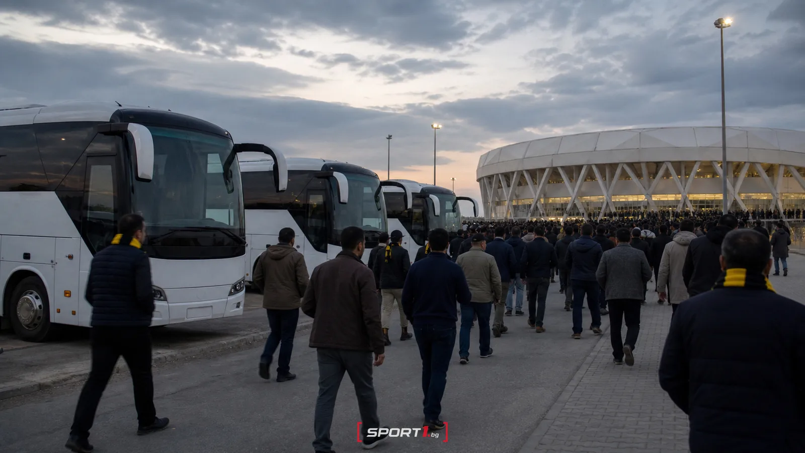Фенове на Кайрат пътуват с автобуси за реванша срещу Левски в Туркестан