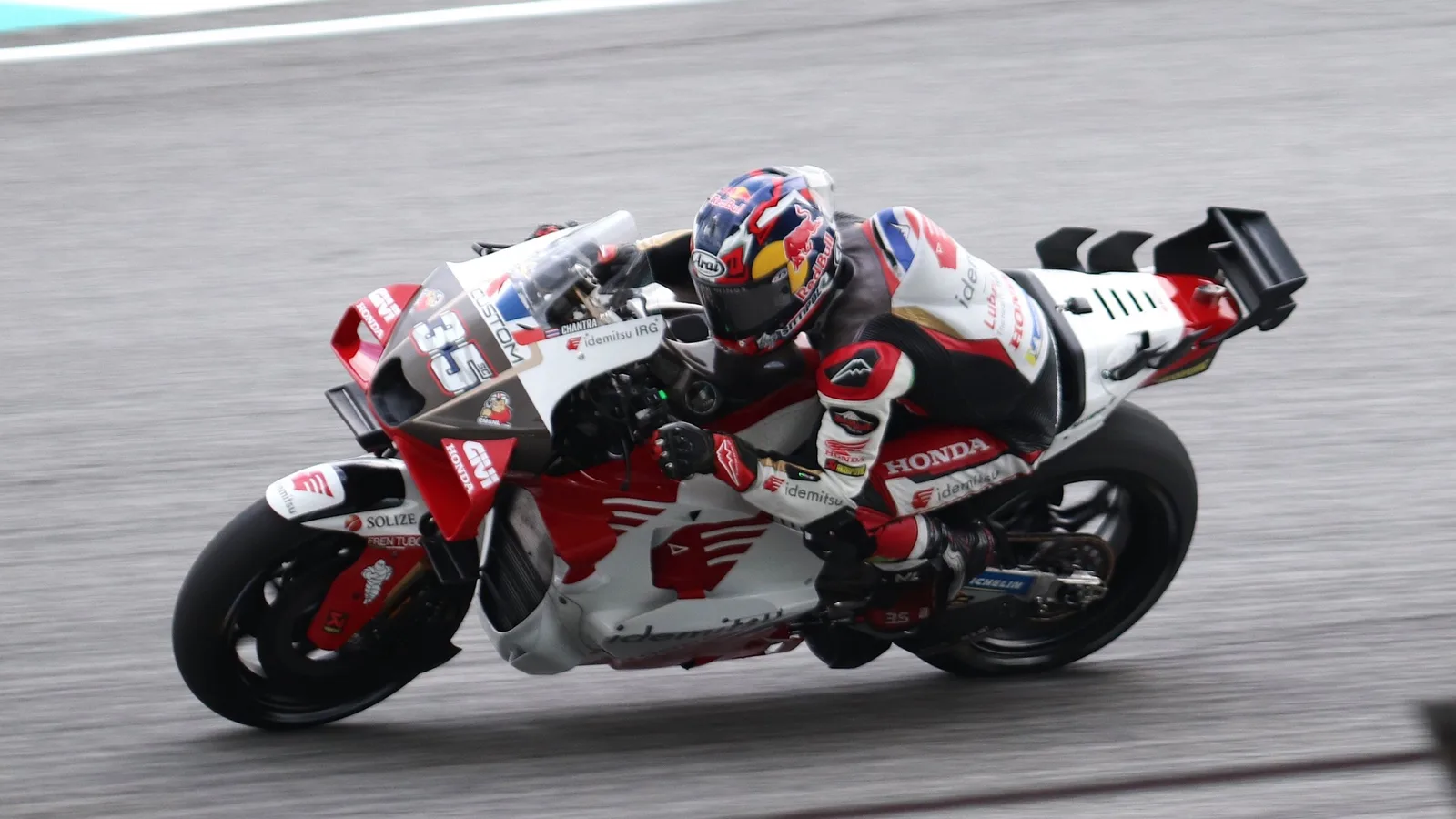 Сомкиат Чантра с Honda LCR по време на Гран при на Малайзия през 2025 година