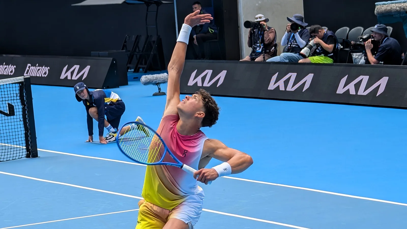 Бен Шелтън по време на Australian Open 2025 — архивен кадър