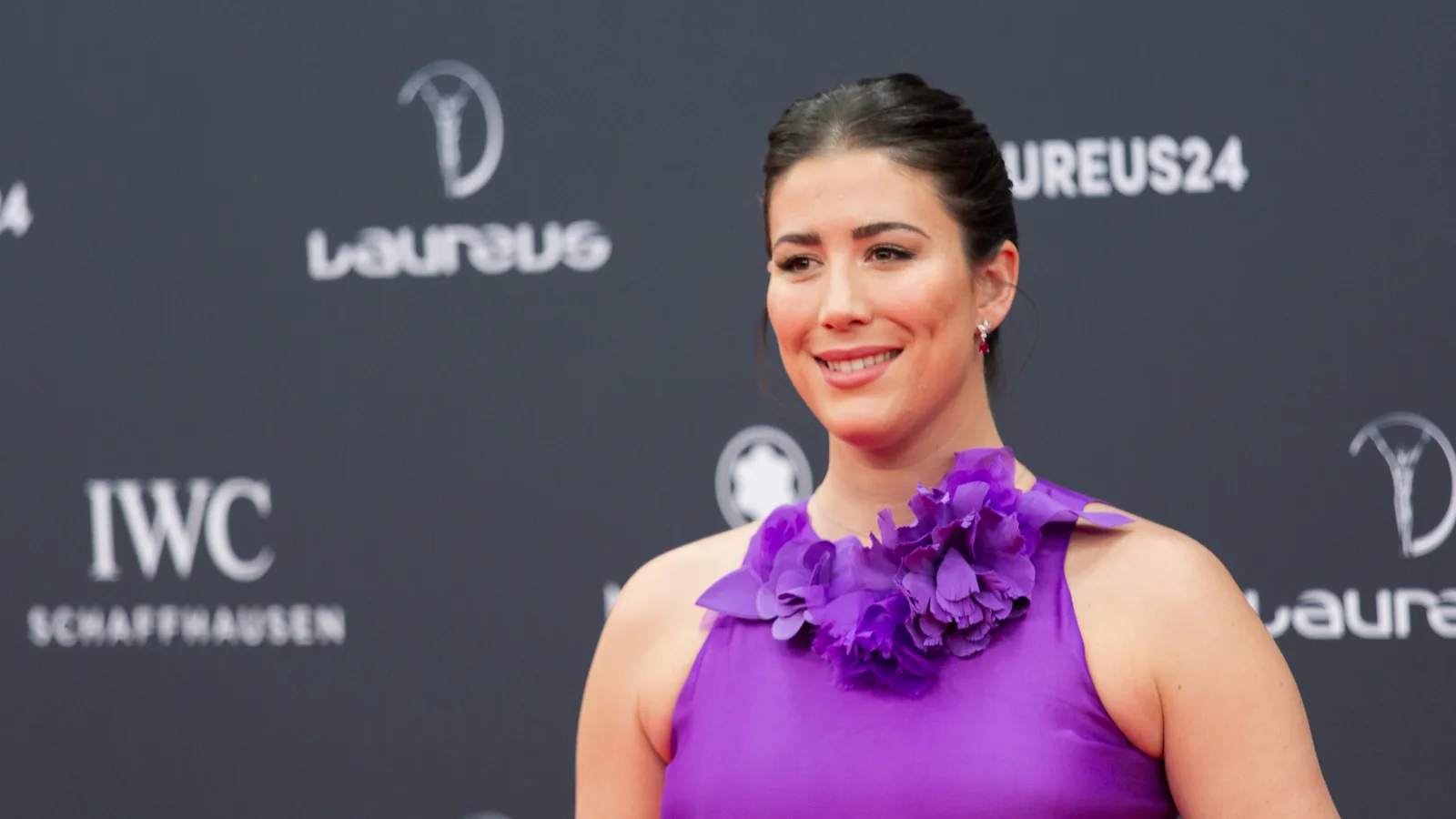 Гарбине Мугуруса на наградите Laureus в Мадрид през 2024 г. — архивен кадър
