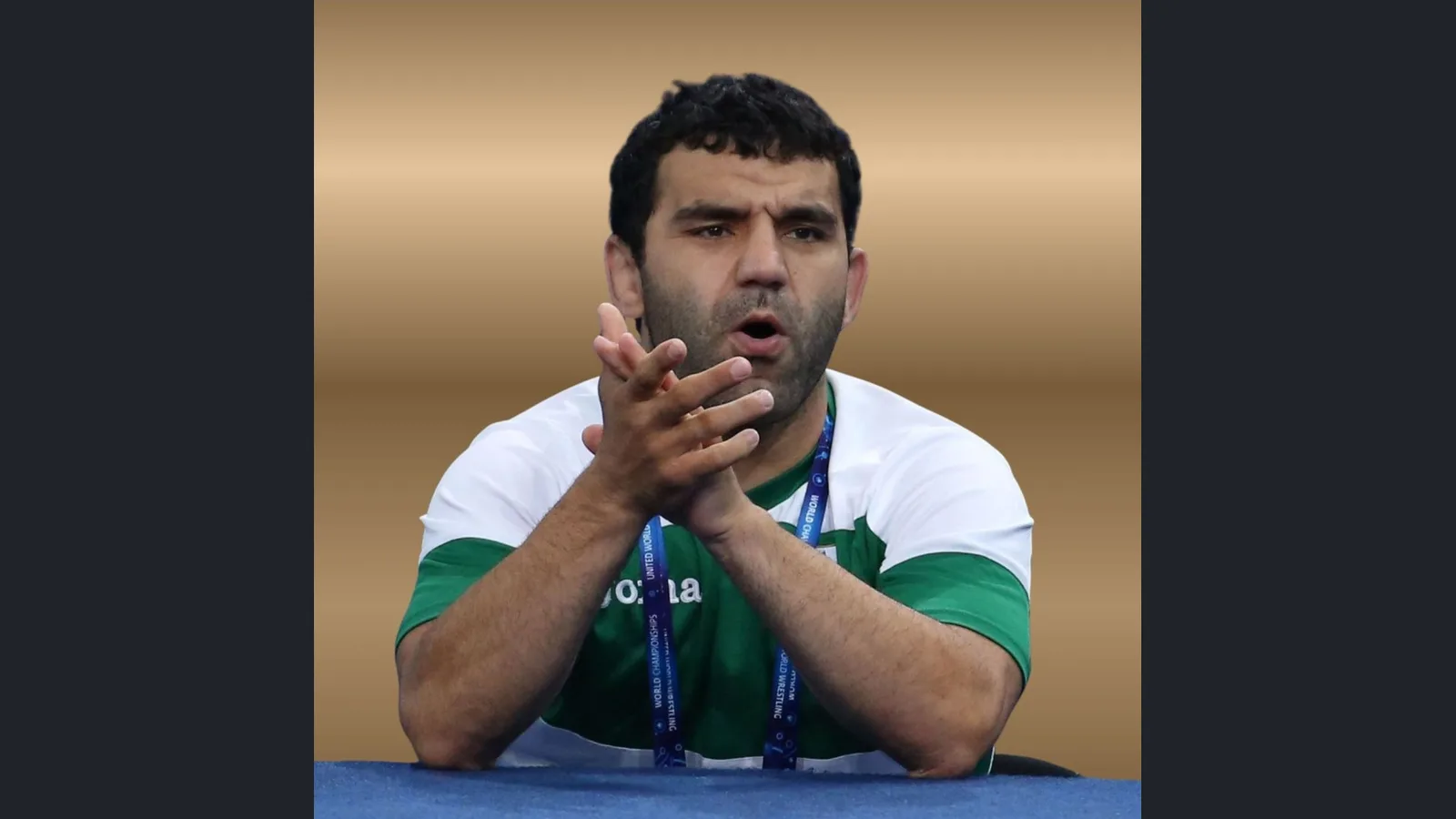 Archive: Petar Kasabov coaching in Bulgarian team clothing; official federation profile photograph, not the interview in Poland. Full photo proportionally contained in 16:9, no AI changes.